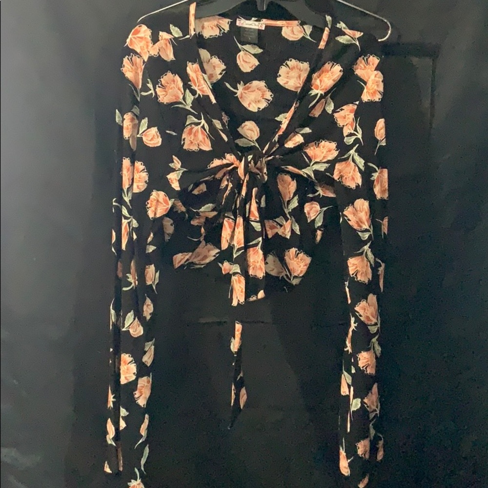 Black Rose Blouse